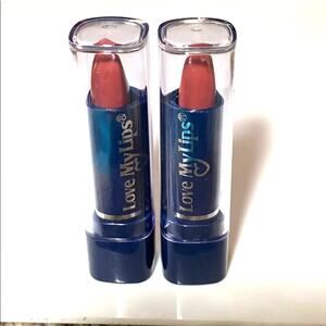 BARI Set (2) Love My Lips LIPSTICK Cocoa Bean #439 Natural Neutral Lip Color